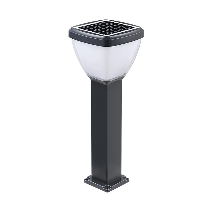 Square Solar Outdoor Led Bollard Lighting
