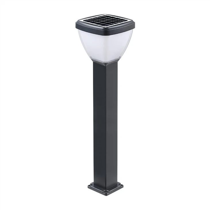 Square Solar Outdoor Led Bollard Lighting