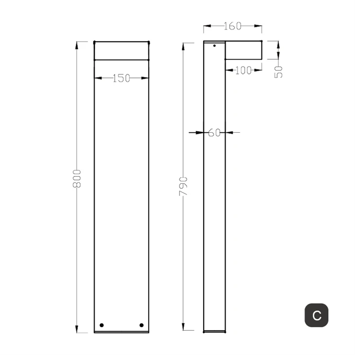 Lawn Light Bollard