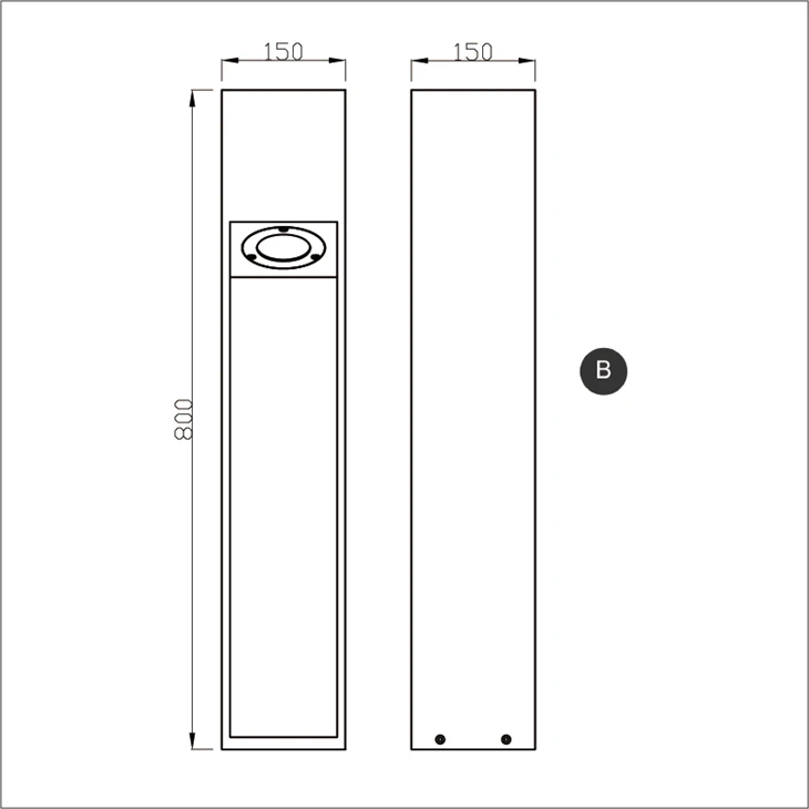Modern Dark Grey Anti Corrosion Design Adjustable Lightness