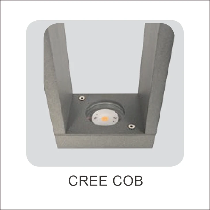 Outdoor IP65 Waterproof Modern Rectangular Lawn Light Landscape Garden Lighting Led Bollard Light