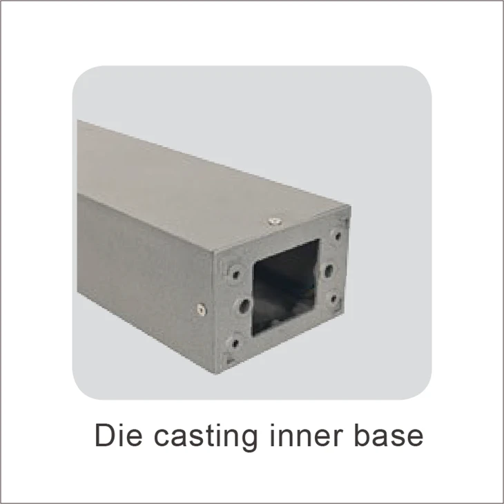 Outdoor IP65 Waterproof Modern Rectangular Lawn Light Landscape Garden Lighting Led Bollard Light