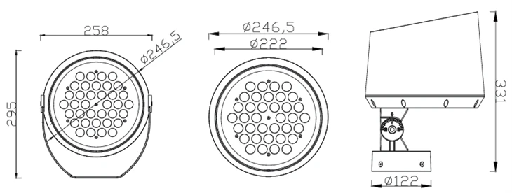 IP65 Die-casting Aluminum Garden Spot Light 70W 80W high quality