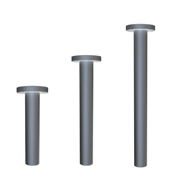 China Outdoor Flat Top Bollard With Lens