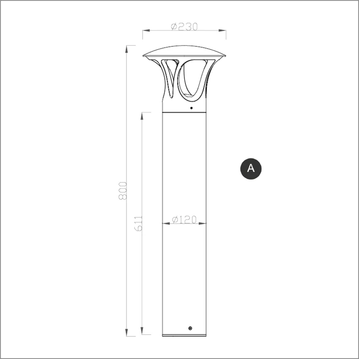Ningbo China Popular Decorative Lawn Bollard Factory factory