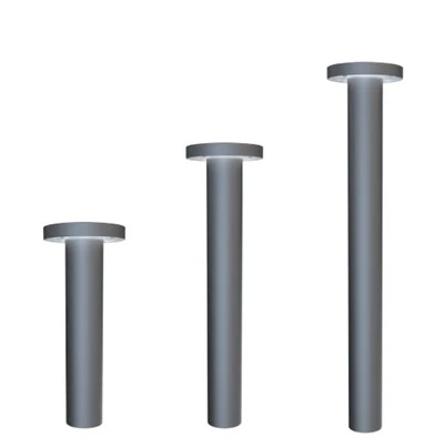 China Outdoor Flat Top Bollard With Lens